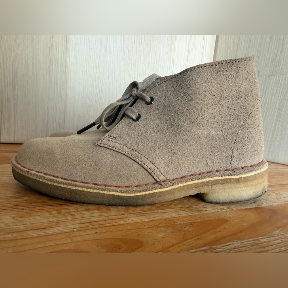 Clarks Originals Desert Boots Sand Suede Leather Women’s 7 Very Good Condition - Picture 6 of 12